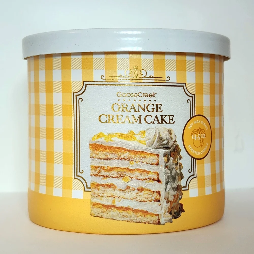 Goose Creek Orange Cream Cake Scented Candle - Yellow
